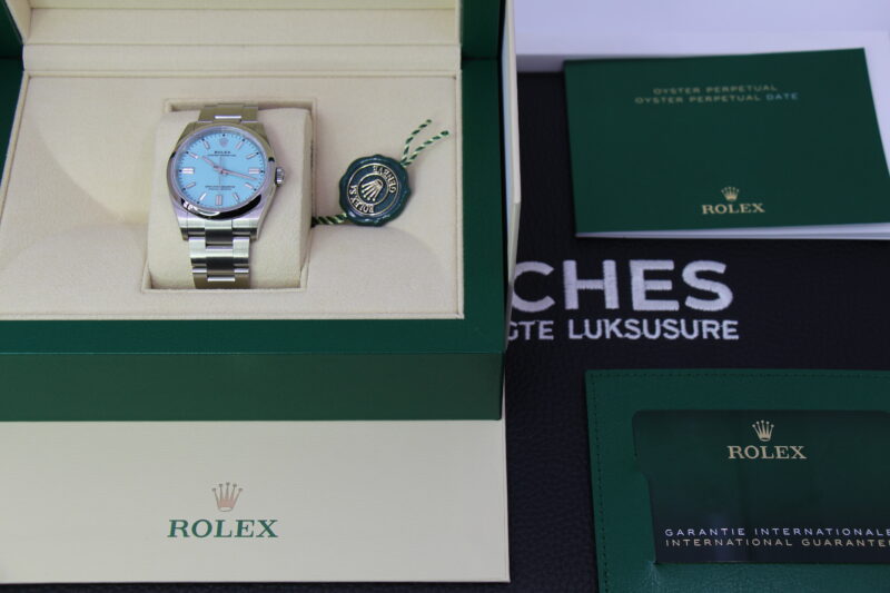 ROLEX OYSTER PERPETUAL 36MM 126000 "TIFFANY" - NEW - Image 5