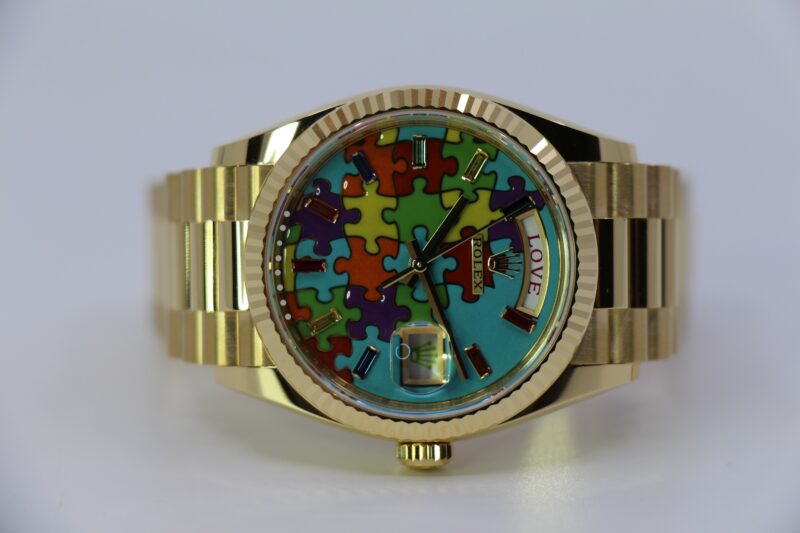 ROLEX DAY-DATE 36 128238 "PUZZLE" - NEW 01/2025 - Image 4