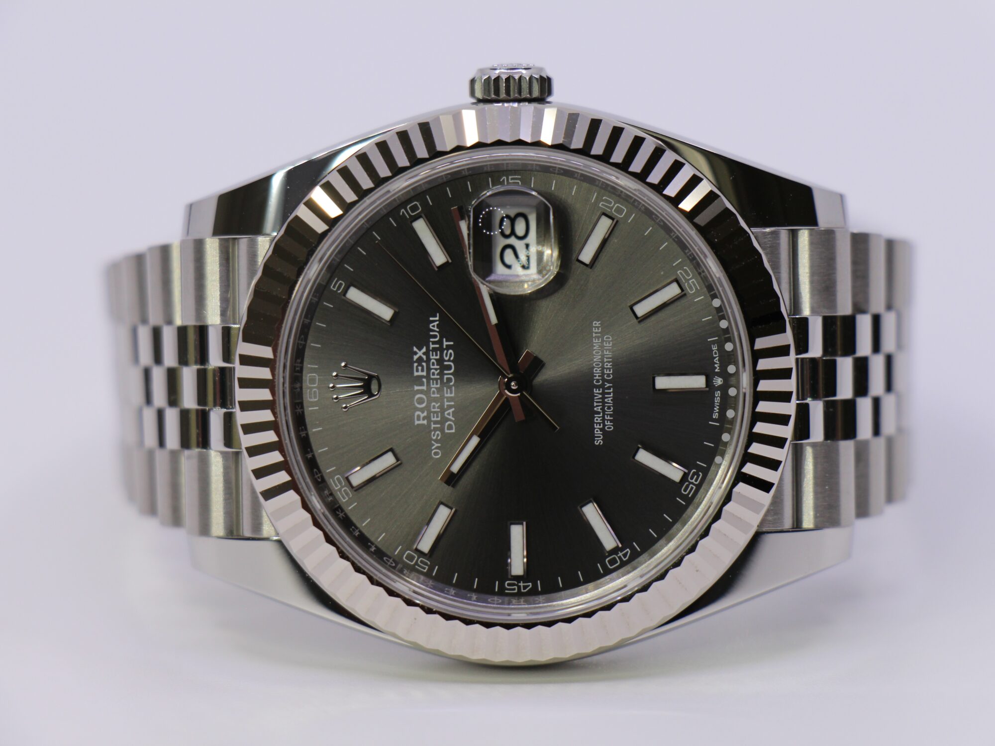 ROLEX DATEJUST 41 126334 "RHODIUM" - NEW 10/2025 *RESERVERET
