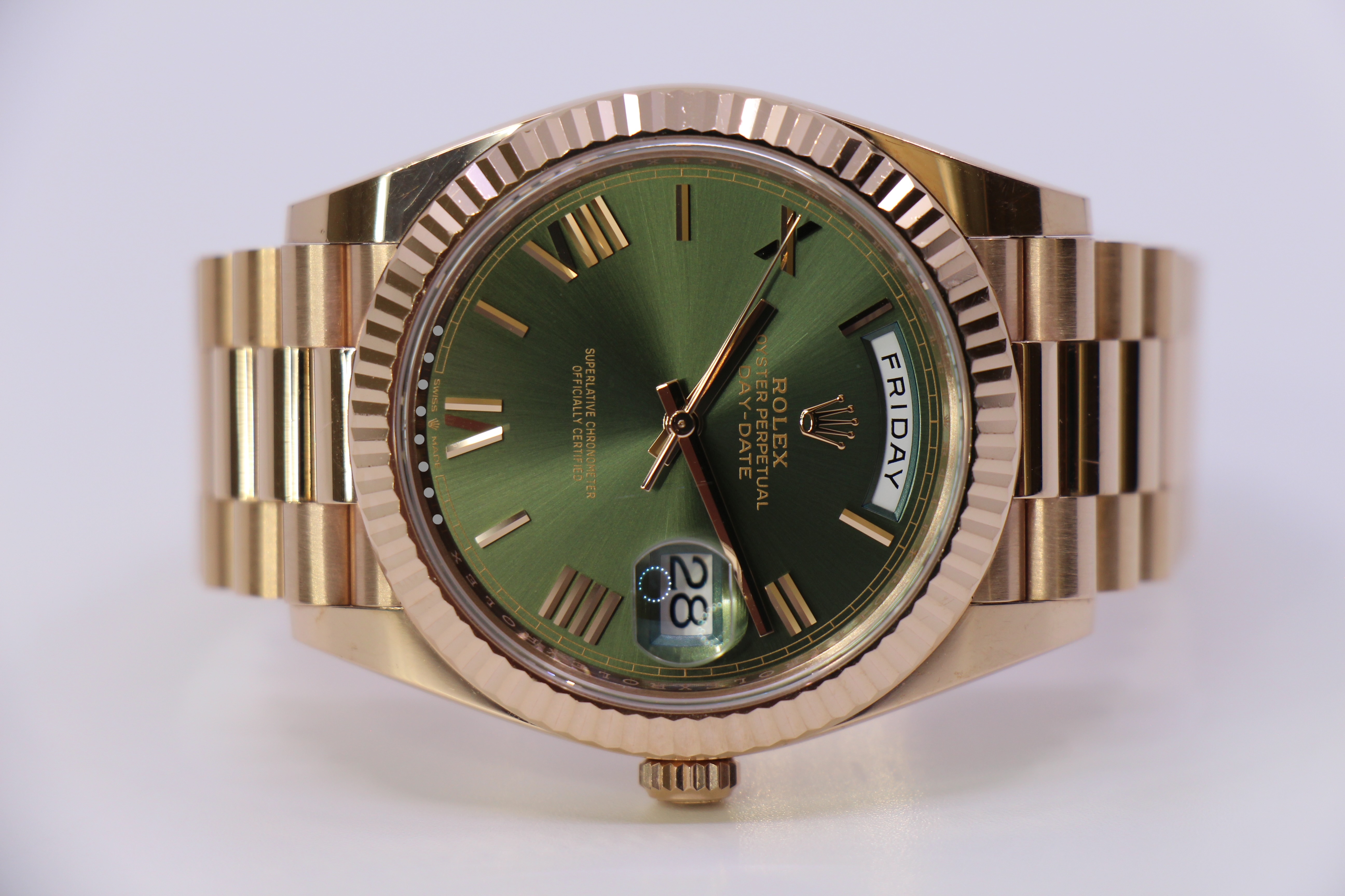 ROLEX DAY-DATE 40MM 228235 OLIVE GREEN - 01/2024 - Billede 4