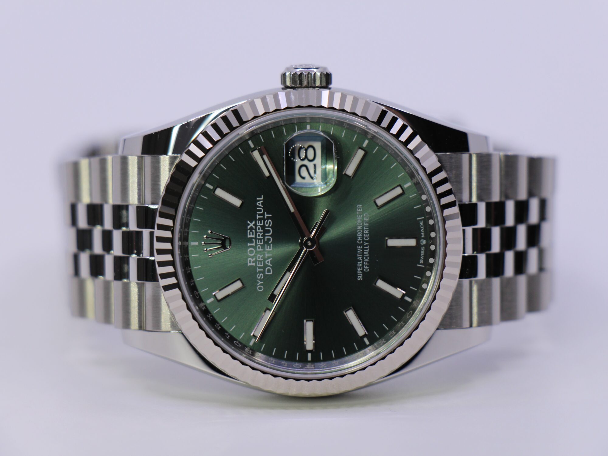 ROLEX DATEJUST 36MM 126234 MINT GREEN - NEW 02/2026 *RESERVERET