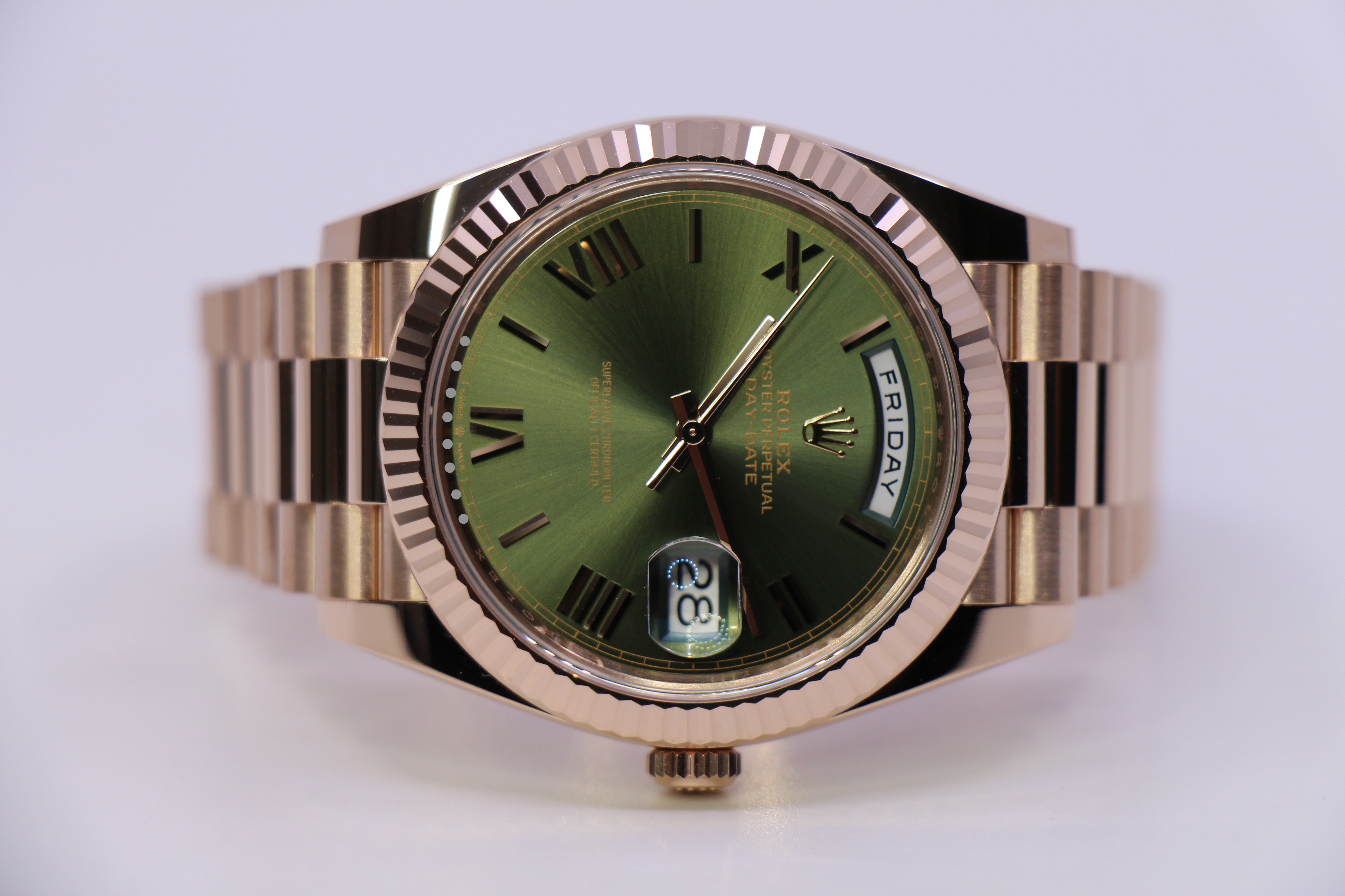 ROLEX DAY-DATE 40MM 228235 OLIVE GREEN - LIKE NEW - Billede 4