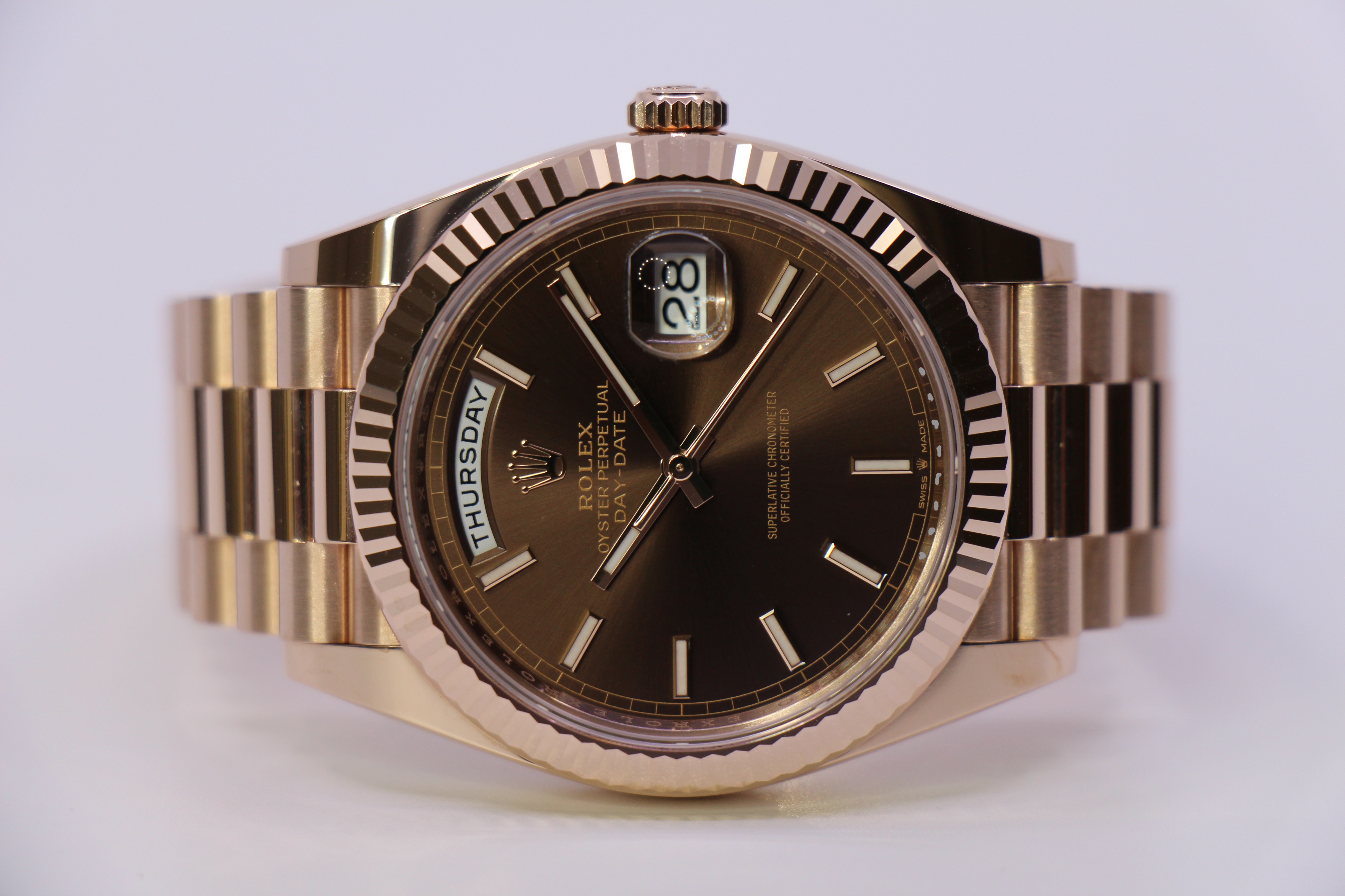ROLEX DAY-DATE 40MM 228235 CHOCO - LIKE NEW