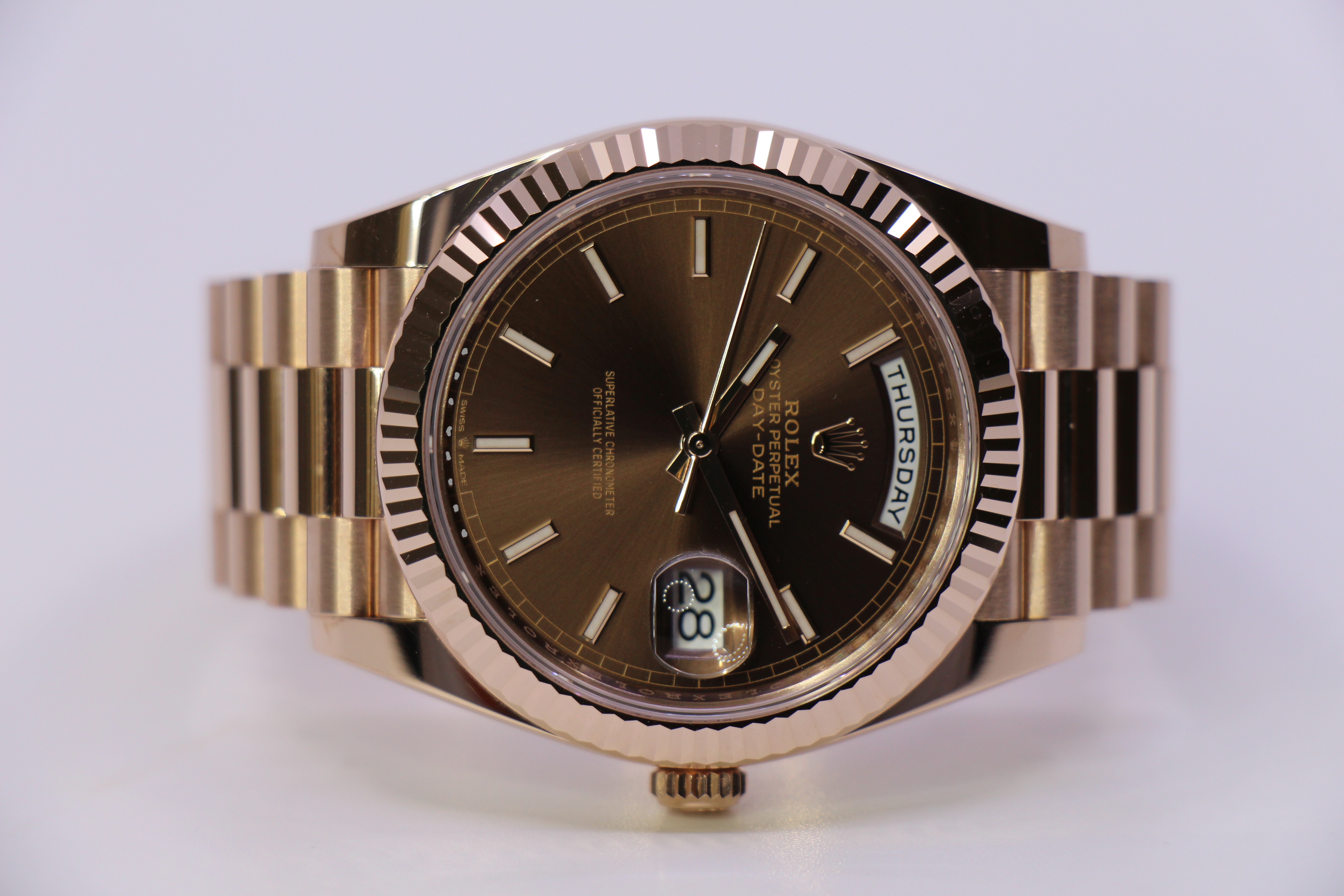 ROLEX DAY-DATE 40MM 228235 CHOCO - LIKE NEW - Billede 4