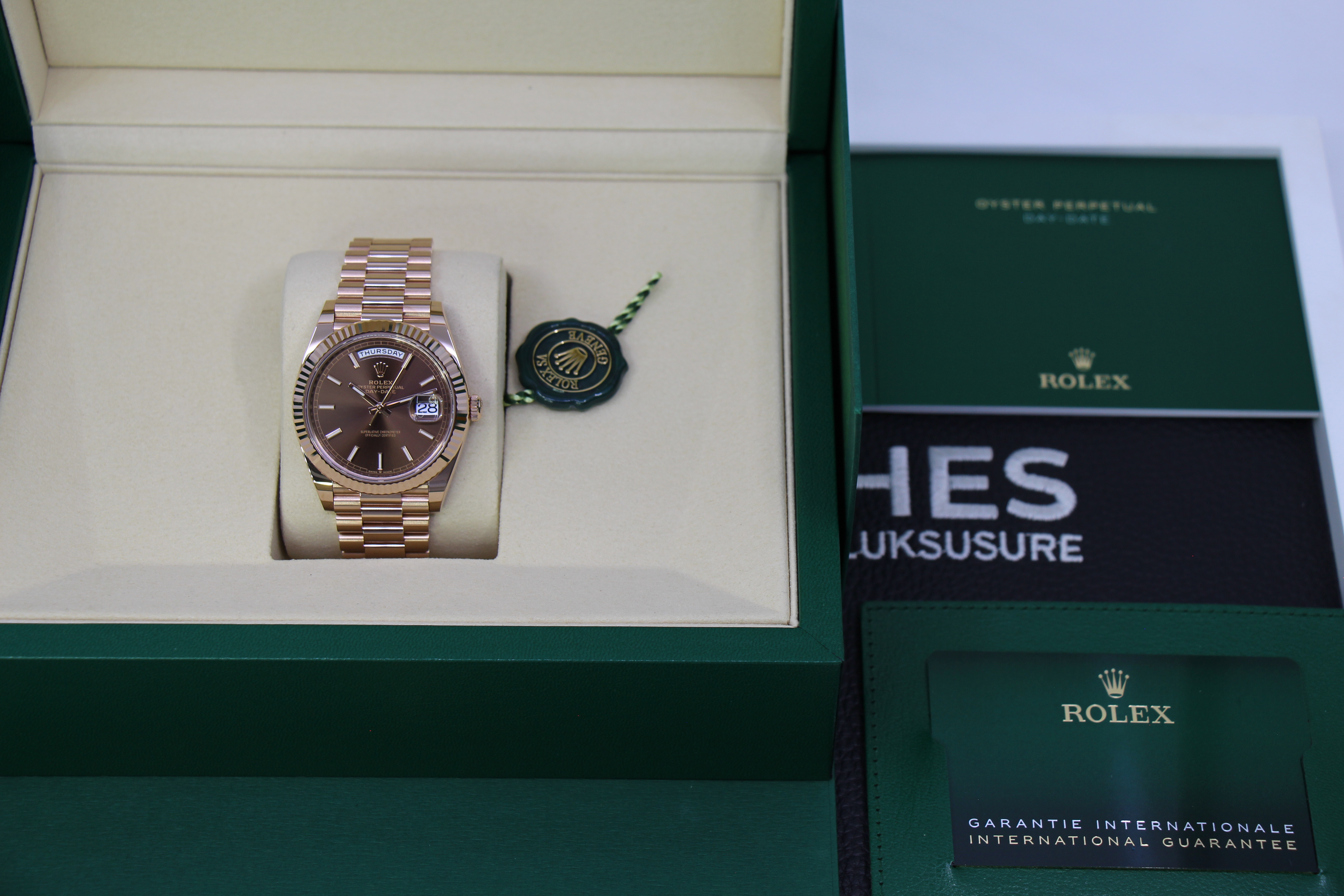 ROLEX DAY-DATE 40MM 228235 CHOCO - LIKE NEW - Billede 5