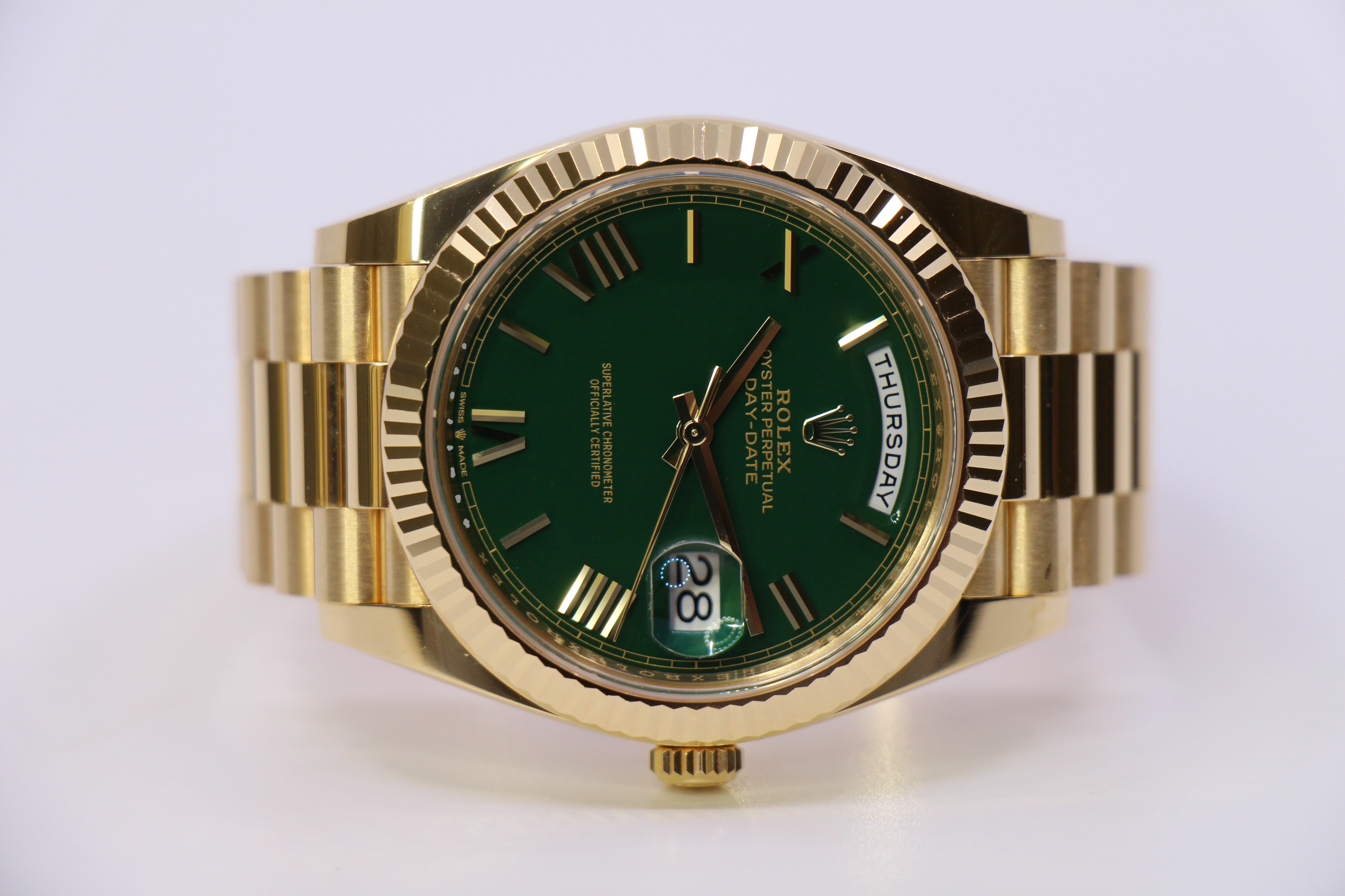 ROLEX DAY-DATE 40MM 228238 GREEN - Billede 4