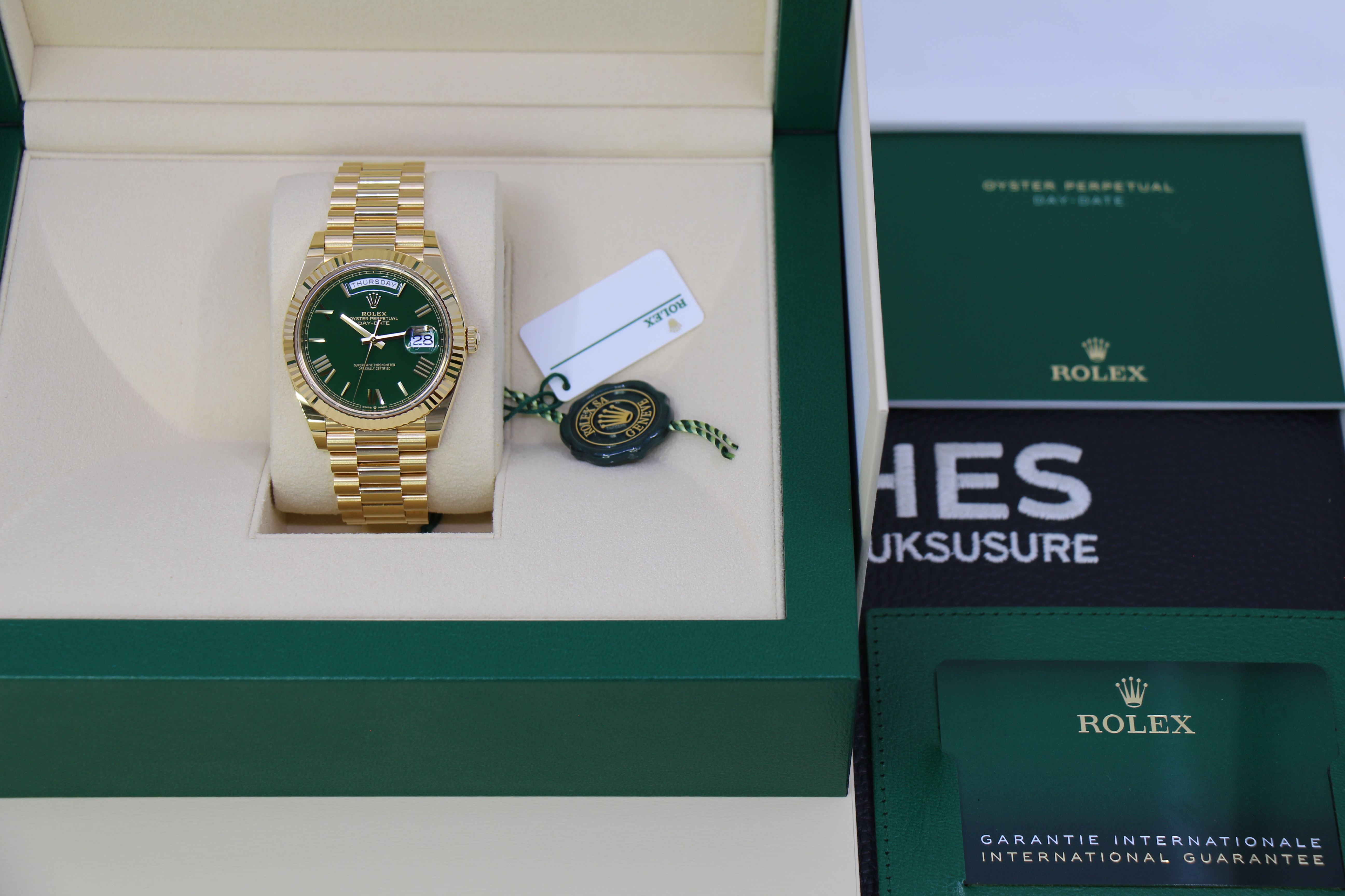 ROLEX DAY-DATE 40MM 228238 GREEN - Billede 5