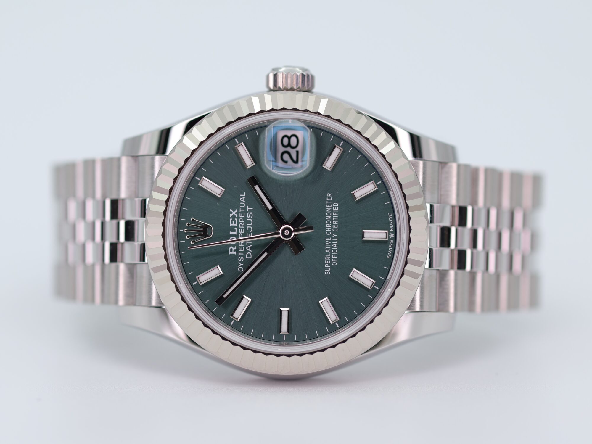ROLEX DATEJUST 31MM 278274 MINT GREEN - NEW 09/2026