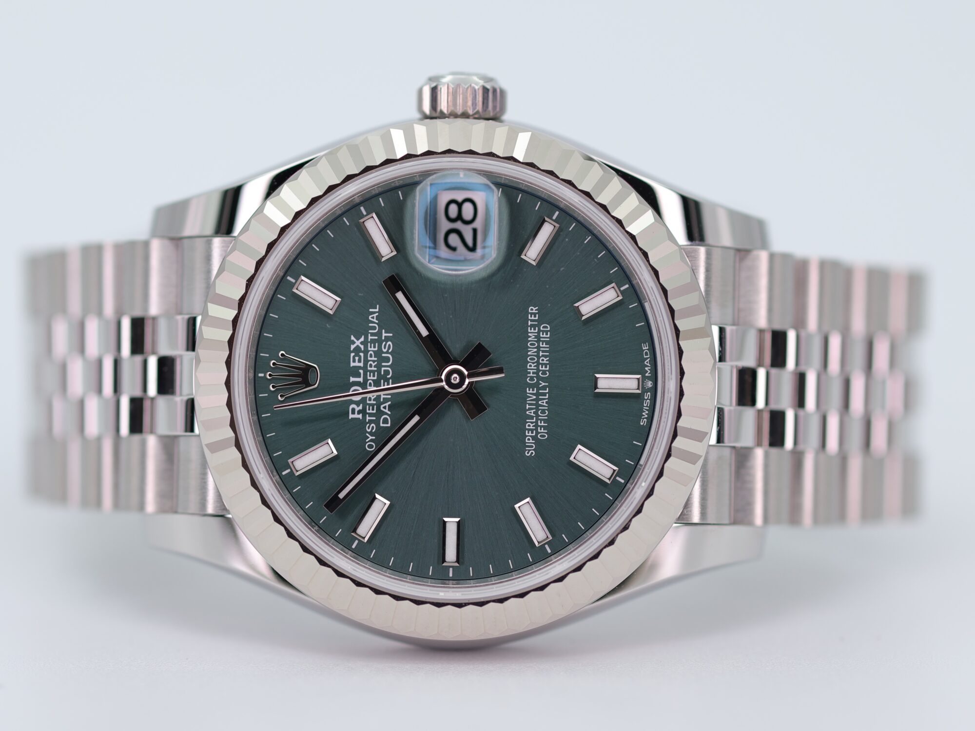 ROLEX DATEJUST 31MM 278274 MINT GREEN - NEW 09/2026
